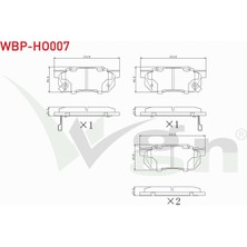 Otoco Honda Cıvıc V 1.3 1992-1995 Ön Fren Balatası Ikazlı 45022-SD2-507