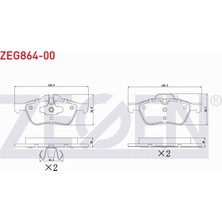 Otoco Mını (R50,R53) Cooper 1.6 2001-2006 Ön Fren Balatası 34116761287