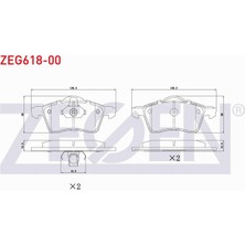 Otoco Volkswagen Transporter Iv (70XB,70XC,7DB,7DW) 2.5 Tdı 1990-2003 Ön Fren Balatası AZE-21883