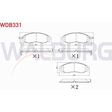 Otoco Nıssan Pıck Up (D22) 2.5 Dı 4WD 1998- Ön Fren Balatası Ikazlı D1060VK190