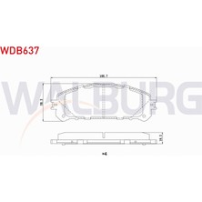 Otoco Toyota Rav4 Iv(Zsa4,ala4)2.0 Vvt-I-2.0 D-4d 4x4 2012-ÖN Fren Balatası Ikazlı Tel Delikli 04465-0E010