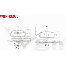 Otoco Dacıa Logan Iı 1.5 Dcı 2012- Ön Fren Balatası 8660003852