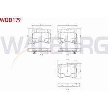 Otoco Mazda 323 V (Ba) 1.8i 16V 1994-1998 Ön Fren Balatası Ikazlı BRY4-33-23Z9A