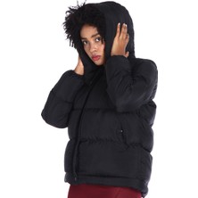 Sportive Favola Puffer Over Kadın Siyah Günlük Stil Mont 22KKTL21B02-SYH