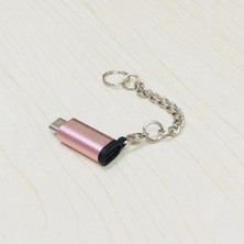 Fayshow USB Erkek - Mikro USB Kadın Adaptör Dönüştürücü Konektör Zincir Pembe (Yurt Dışından)