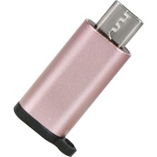 Fayshow USB Erkek - Mikro USB Kadın Adaptör Dönüştürücü Konektör Zincir Pembe (Yurt Dışından)