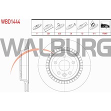 Otoco Volvo XC60 D3 - D4 - D5 - 2.4 D 2008-2017 Fren Diski Ön Havalı 5 Bjn 328X30X63,5X52 31410568