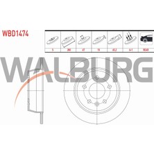 Otoco Mercedes VITO(638)108 CDI-110 CDI-112 Cdı 97-03 Fren Diski Arka Düz 5 Bjn 280X10X67X65,2