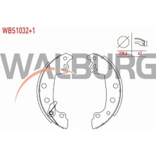 Otoco Fıat 131 1.3 228,6X42 mm 1979-1993 Arka Fren Pabuç Balata +1mm Daha Kalın 77 01 201 381