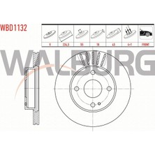 Otoco Mazda 323 Iv 1.3i - 1.6i - 1.8 16V 1989-1994 Fren Diski Ön Havalı 4 Bjn 234,5X18X55X45 NA01-33-25XA