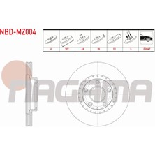 Otoco Mazda 6 (Gj,gh) 2.0 2013- Fren Diski Ön Havalı 5 Bjn 297X28X68X51,5 GHP9-33-251A