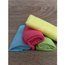 Antibakteriel Mikrofiber Mutfak Bezi 4'lü Bezi Leke Bırakmaz Fiber Micro Bez