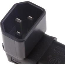 Fayshow C14 C13 Connector Iec 320 Erkek Kadın Güç Adaptörü Dönüştürücüler Açılı (Yurt Dışından)