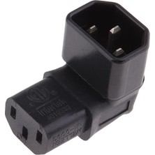 Fayshow C14 C13 Connector Iec 320 Erkek Kadın Güç Adaptörü Dönüştürücüler Açılı (Yurt Dışından)