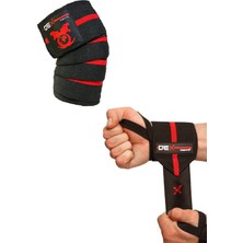 Dex Supports Diz Sargısı ( Knee Wraps ) + Fitness Bilekliği ( Wrist Wraps Elite )