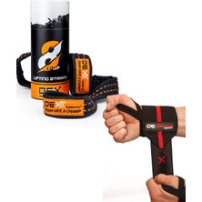 Dex Supports Sporcu Bilekliği ( Wrist Wraps  Elite ) + Ağırlık Kayışı ( 8 Loop Lifting Straps)