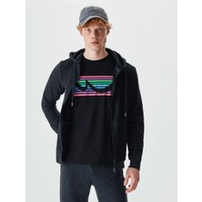 Ltb Erkek Fermuarlı Kapişonlu Danıka Sweatshirt Koyu Gri
