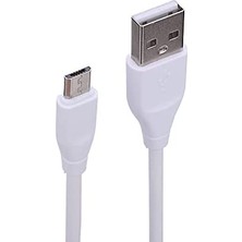 Filonline Fac-10 Mıcro USB Data ve Şarj Kablosu 26CM Beyaz 10 Adet Kablo 