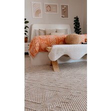 Apex Havana 8562 Bej Iskandinav Desen Dekoratif Modern Bukle Halı