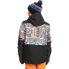 Quiksilver Mission Printed Block Erkek Çocuk Su Geçirmez Snowboard Kar Montu EQBTJ03155