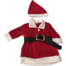 Pazariz Noel Kız Çocuk Kırmızı  2'li Elbise