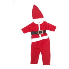 Pazariz Unisex Çocuk Kırmızı Yılbaşı Noel Kostümü Kıyafeti