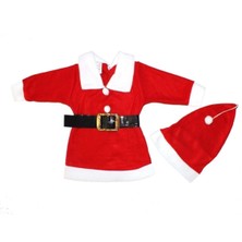 Pazariz Kız Çocuk Kırmızı Noel Kostümü