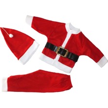 Pazariz Erkek Çocuk Kırmızı Noel Baba Kostümü