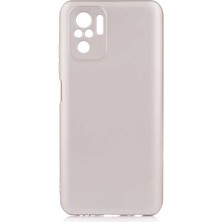 Lopard Xiaomi Redmi Note 10 Kılıf Lopard Premier Esnek Mat Silikon Kapak Gold