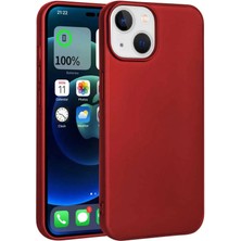 Lopard Apple iPhone 14 Kılıf Lopard Premier Esnek Mat Silikon Kapak Kırmızı