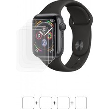 Wrapsol Apple Watch 40MM Series 4 Akıllı Saat Ekran Koruyucu Darbe Emici Poliüretan Film