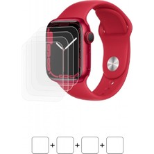 Wrapsol Apple Watch 41MM Series 7 Cellular Akıllı Saat Ekran Koruyucu Darbe Emici Poliüretan Film
