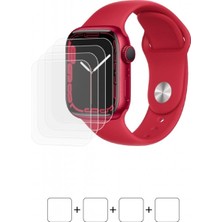 Wrapsol Apple Watch 41MM Series 7 Akıllı Saat Ekran Koruyucu Darbe Emici Poliüretan Film