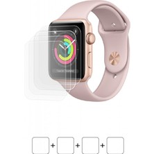 Wrapsol Apple Watch 42MM Series 3 Gps Akıllı Saat Ekran Koruyucu Darbe Emici Poliüretan Film