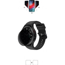 Wrapsol Samsung Galaxy Watch 4 Classic 46 mm Akıllı Saat Mat Hayalet Ekran Koruyucu Poliüretan Film