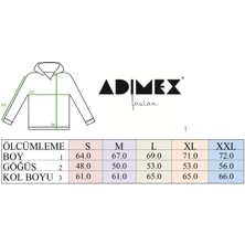 Adımex Fasion Erkek Fermuarlı Kapüşonlu Hırka