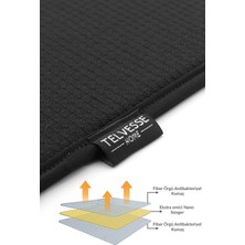 Telvesse Bulaşık Kurutma Örtüsü Nanofiber Bulaşık Matı Kurulama Bezi Ultra Emici Bulaşık Örtüsü Siyah
