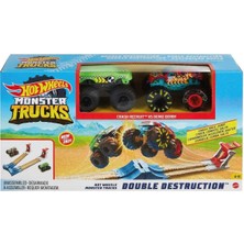 Monster Trucks Hot Wheels Monster Trucks Trucks Çifte Çarpışma Oyun Seti GYC80