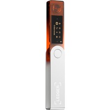 Ledger Nano X Ateş Turuncu Rengi -Bluetooth- Kripto -Nft ve Token cüzdanı