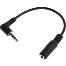 Gazechimp 3,5mm 3 Kutuplu Erkek - 4 Kutup 3.5mm Dişi Jak Stereo Adaptör Konnektörü Siyah (Yurt Dışından)