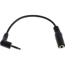 Gazechimp 3,5mm 3 Kutuplu Erkek - 4 Kutup 3.5mm Dişi Jak Stereo Adaptör Konnektörü Siyah (Yurt Dışından)