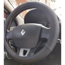 Ledaer Direksiyon Kılıfı Geçmeli Siyah