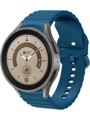 MobaxAksesuar Samsung Galaxy Watch 4 5 6 7 FE 40 40 44 Classic 42 43 46 47 mm Kordon Wave Dalgalı Silikon Kordon