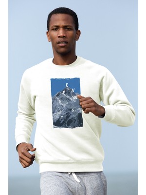 Tişört Fabrikası Everest Baskılı Unisex Sweatshirt