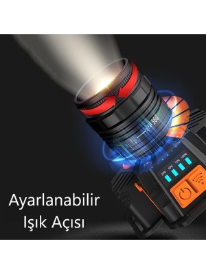 YCL 10 W 3 Modlu Şarjlı Powerbank Özellikli Kafa Lambası - YIS-205