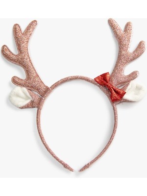 Koton Yılbaşı Temalı Parlak Taç Geyik Boynuzu Detaylı