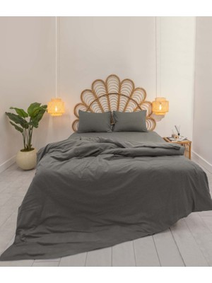 Calmo Nevresim Takımı %100 Pamuk Smoke Tek Kişilik 9571A