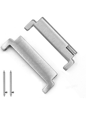 Microcase Universal Akıllı Saatler Için 20 mm To 22 mm Çevirici Metal Kordon Kayış Adaptörü Set - AL3140