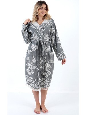 Buldan Concept Lena Peştemal Bornoz Koyu Gri