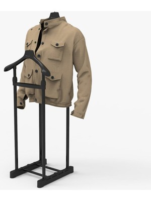 Goo Plus Çift Askılıklı Dilsiz Uşak - Yükseklik Ayarlı Elbise Askısı